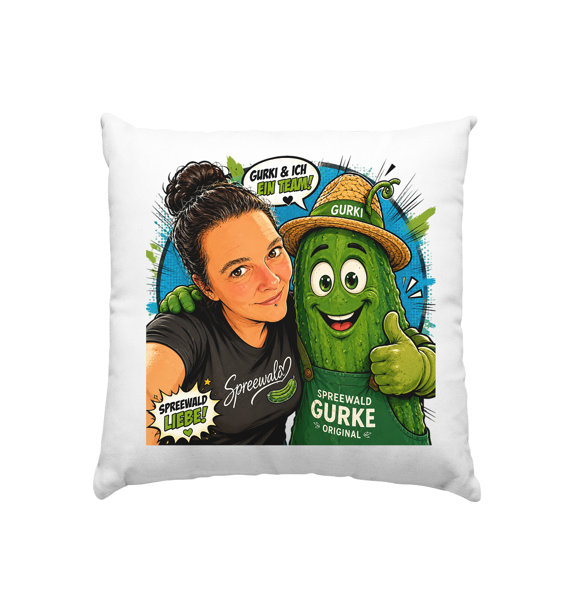 Spreewaldliebe Camping - Kissen 40x40cm