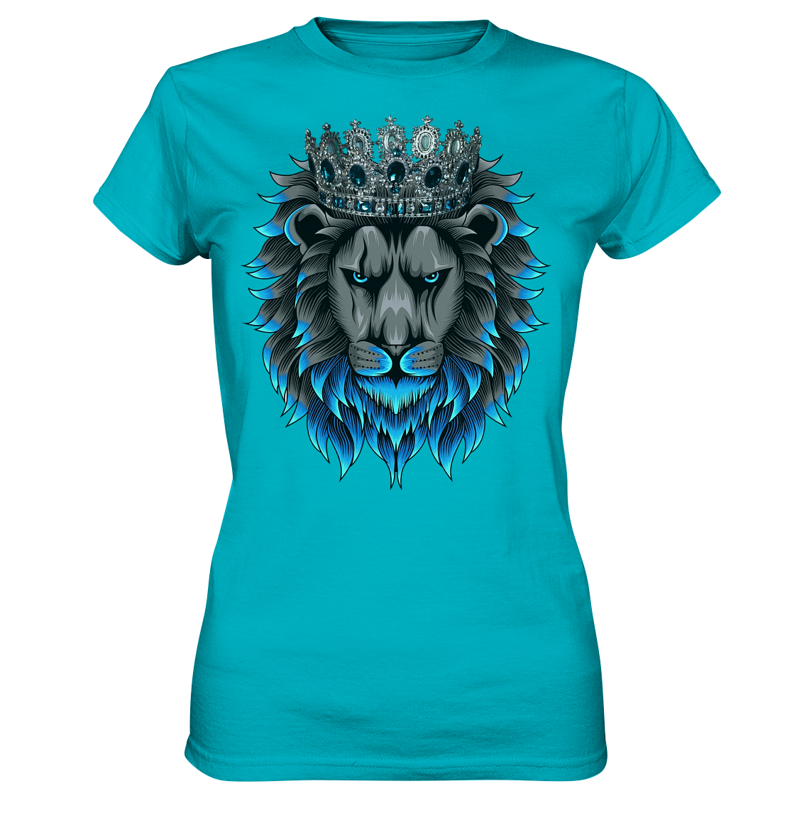 T-Shirt "Royal Lion" – Majestätischer Löwen-Style - Ladies Premium Shirt