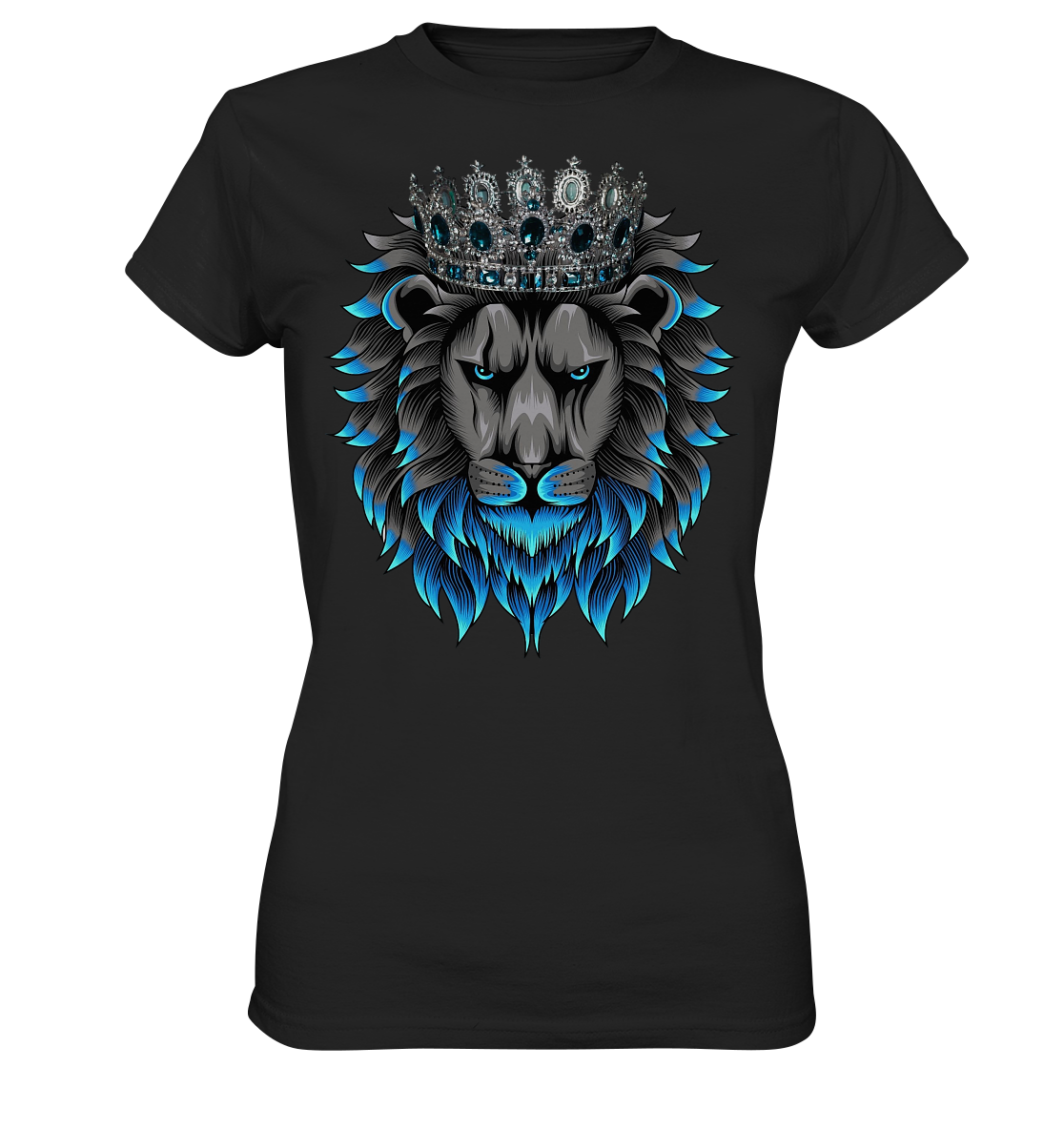 T-Shirt "Royal Lion" – Majestätischer Löwen-Style - Ladies Premium Shirt