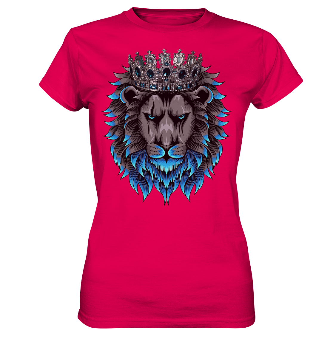T-Shirt "Royal Lion" – Majestätischer Löwen-Style - Ladies Premium Shirt