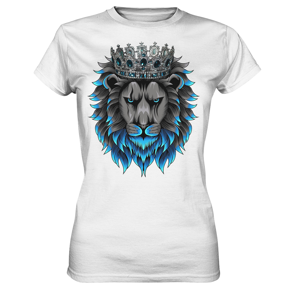 T-Shirt "Royal Lion" – Majestätischer Löwen-Style - Ladies Premium Shirt