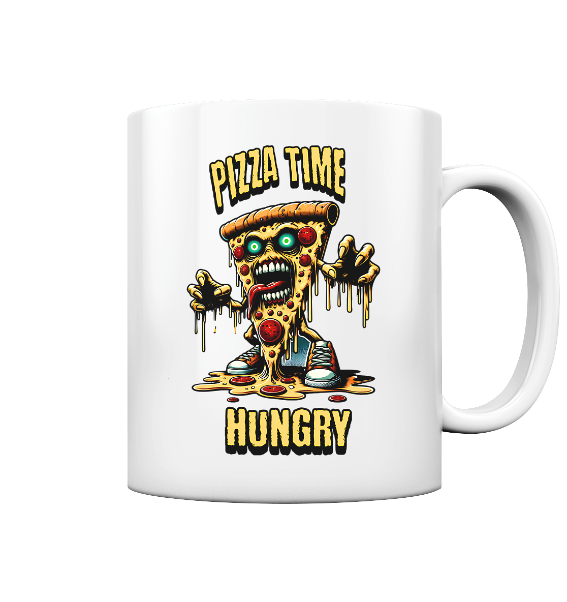 Pizza Time Hungry - Tasse glossy