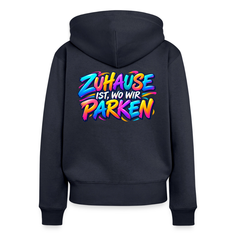 Frauen Premium Kapuzenjacke - Navy