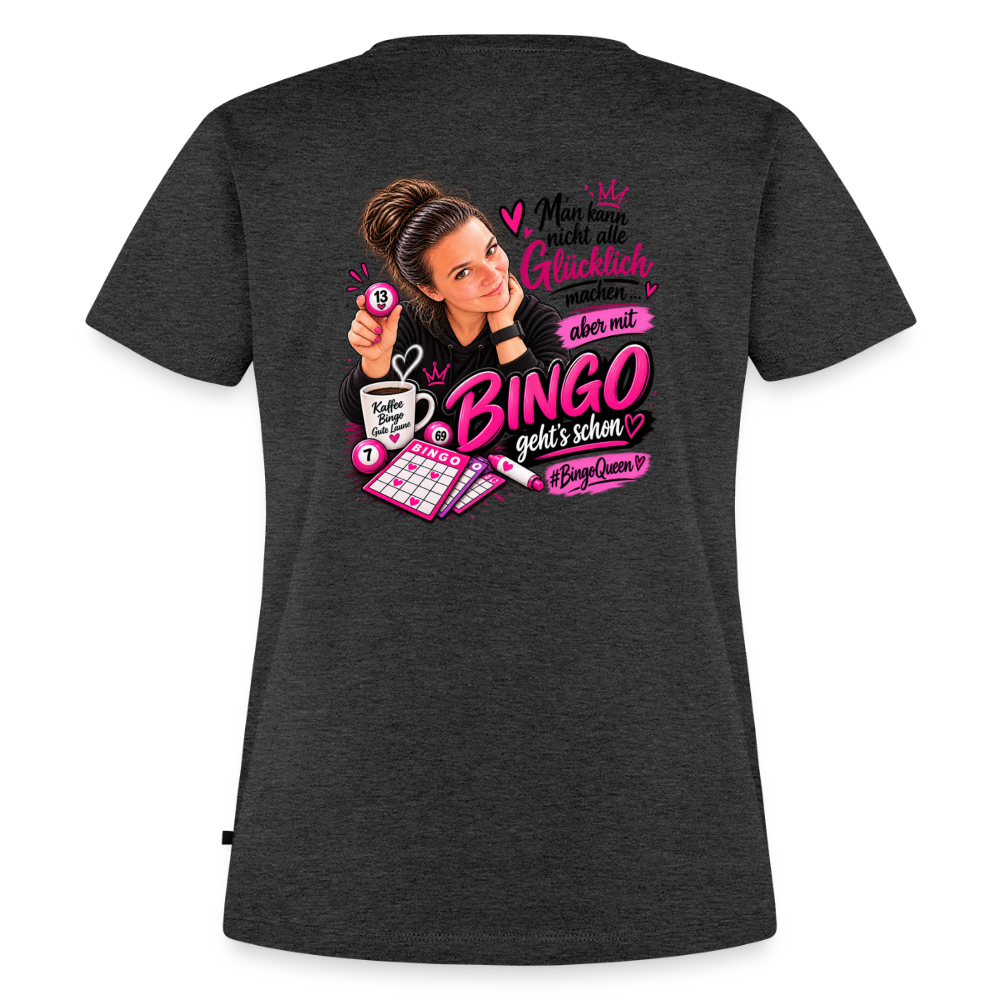 Frauen Premium T-Shirt - Anthrazit meliert