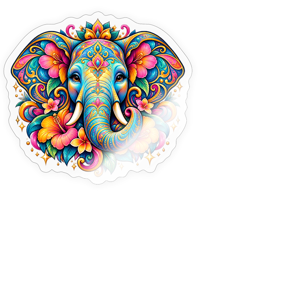 Sticker Größe M (15 x 15 cm) - Transparent glänzend