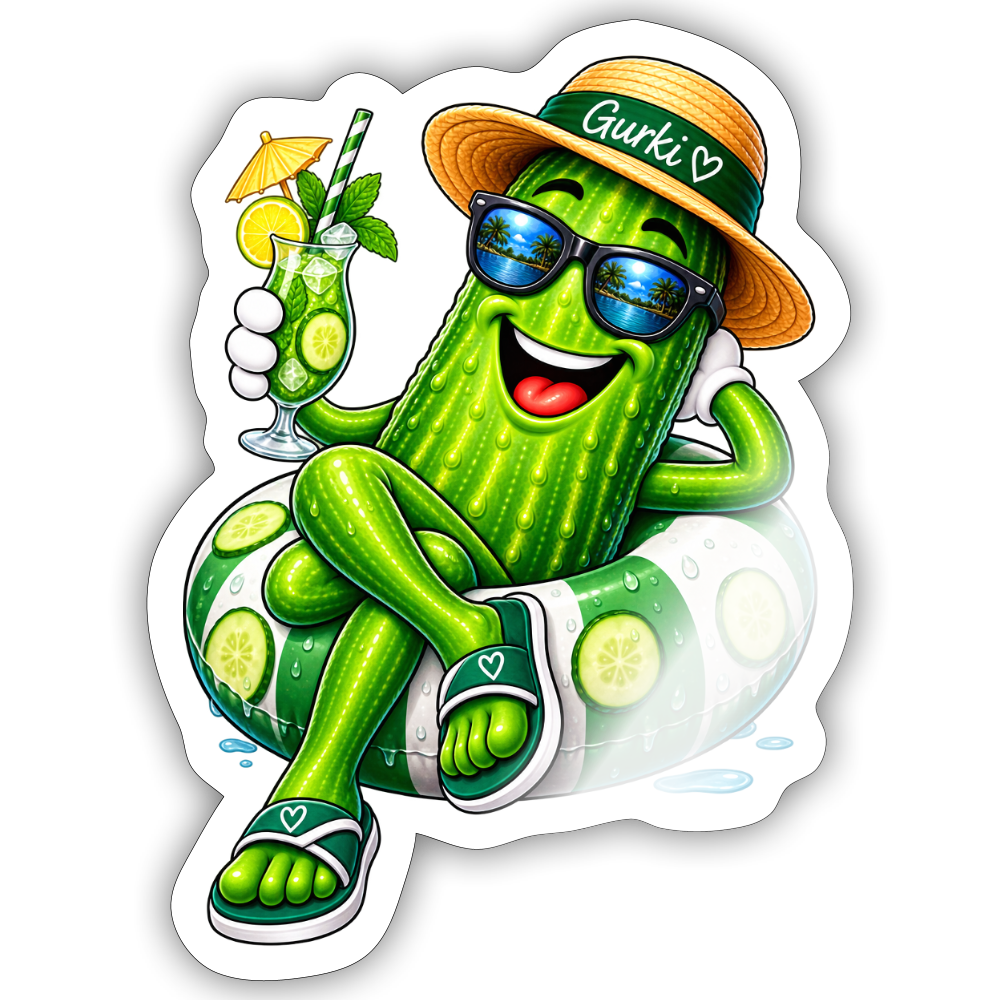 Sticker Größe S (10 x 10 cm) - Weiß glänzend