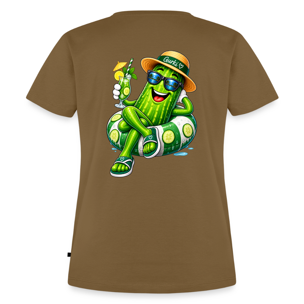 Frauen Premium T-Shirt - Nussbraun