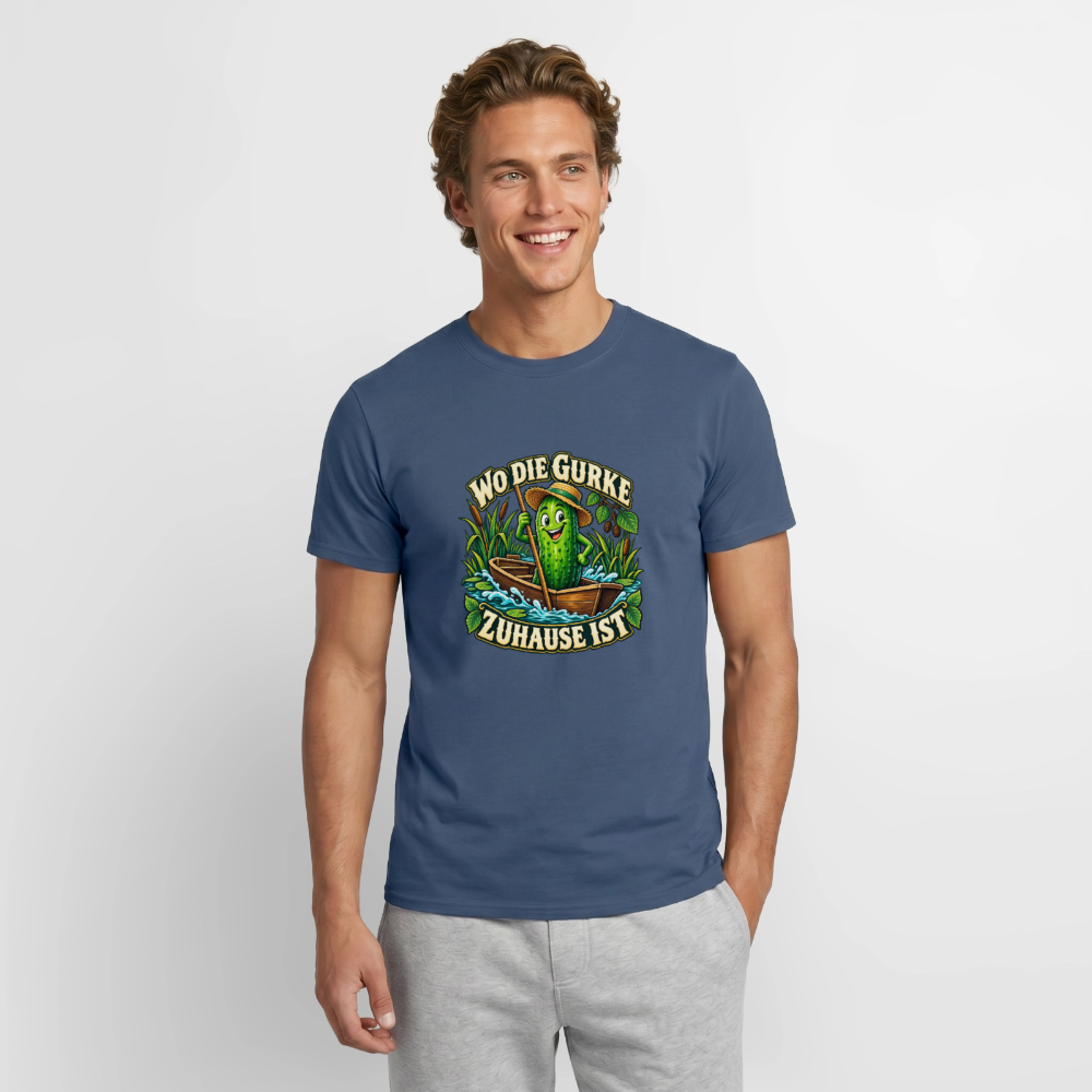 Männer T-Shirt - Dunkles Denimblau