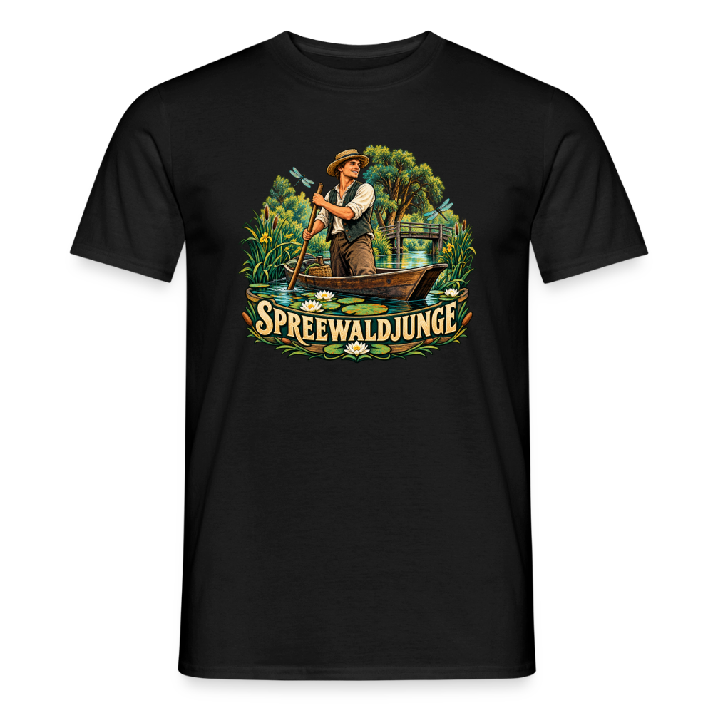 Männer T-Shirt - Schwarz