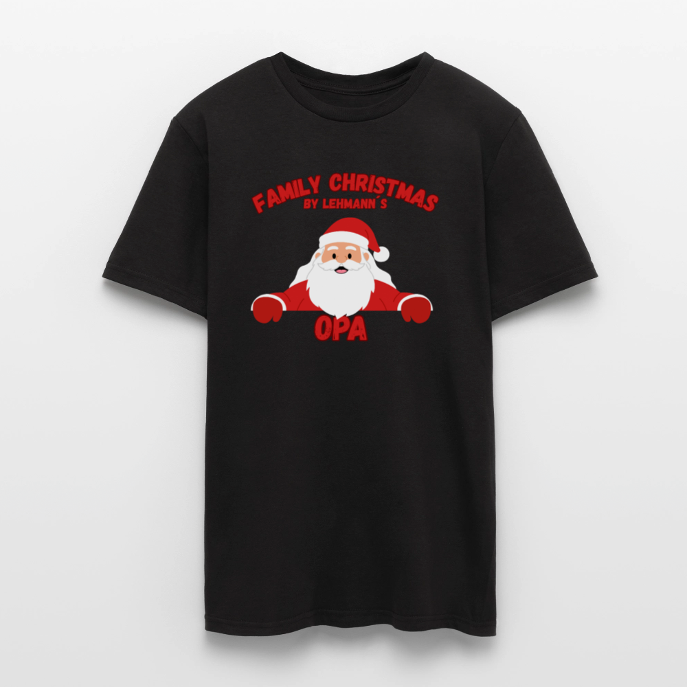 Männer T-Shirt Weihnachten opa - Schwarz