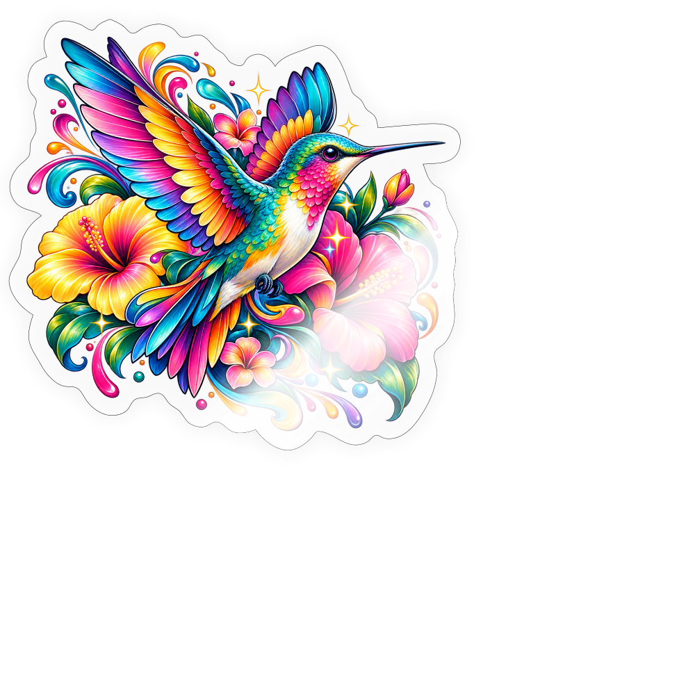 Sticker Größe M (15 x 15 cm) - Transparent glänzend