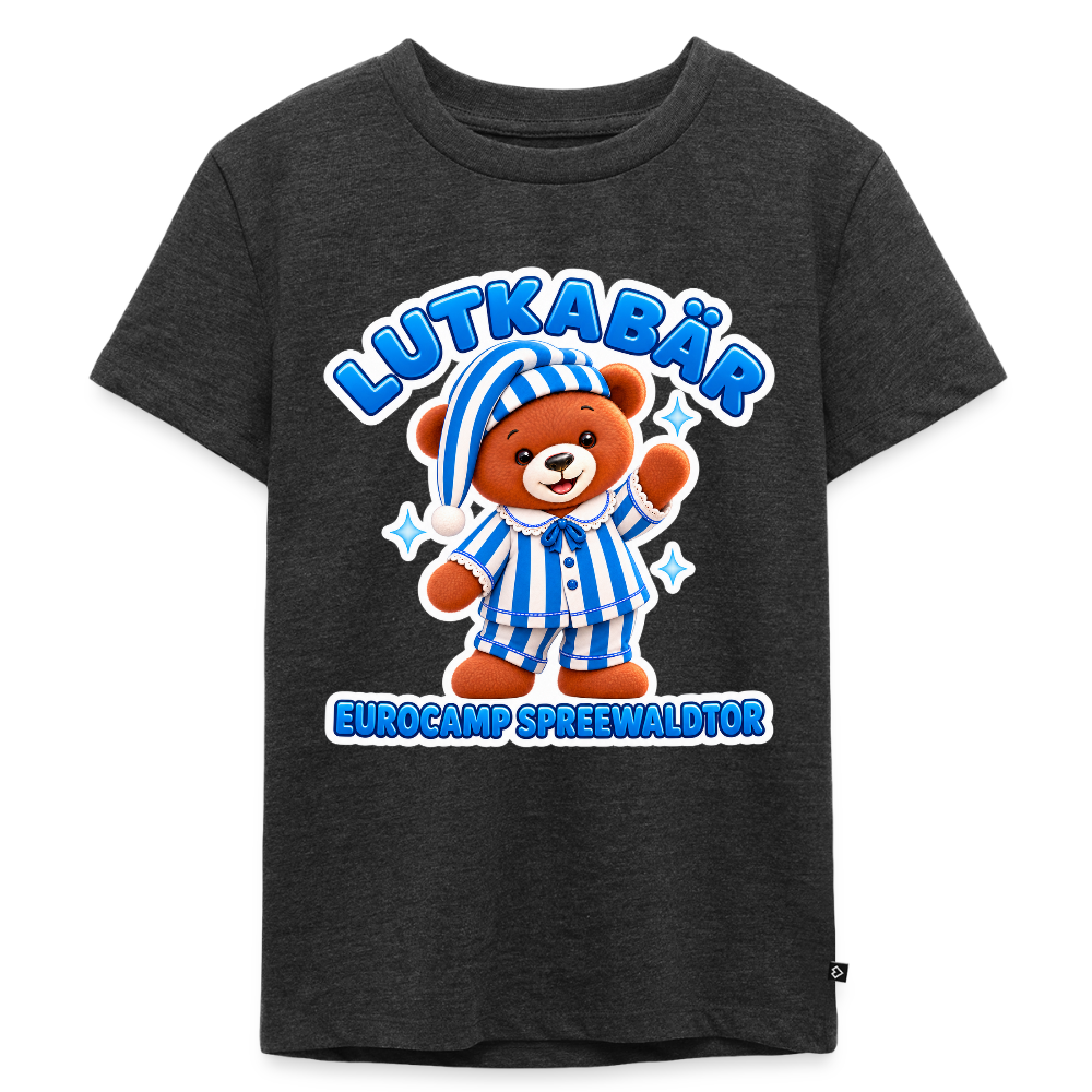 Kinder Premium T-Shirt - Anthrazit meliert
