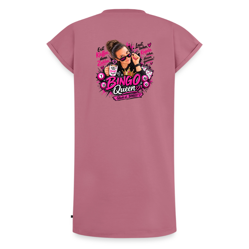 Frauen Premium Organic T-Shirt Kleid - Mauve