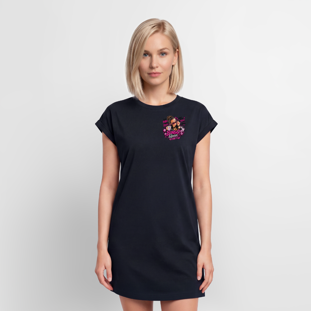 Frauen Premium Organic T-Shirt Kleid - Navy