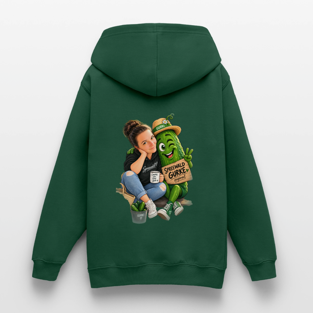 Teenager Hoodie - Flaschengrün