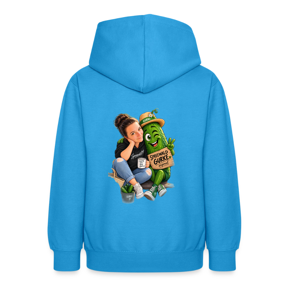 Teenager Hoodie - Meeresblau