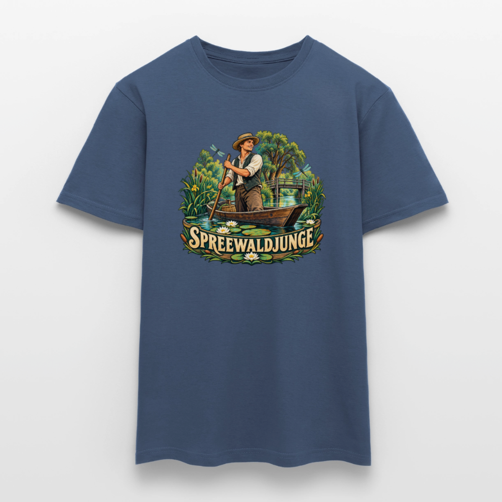 Männer T-Shirt - Dunkles Denimblau