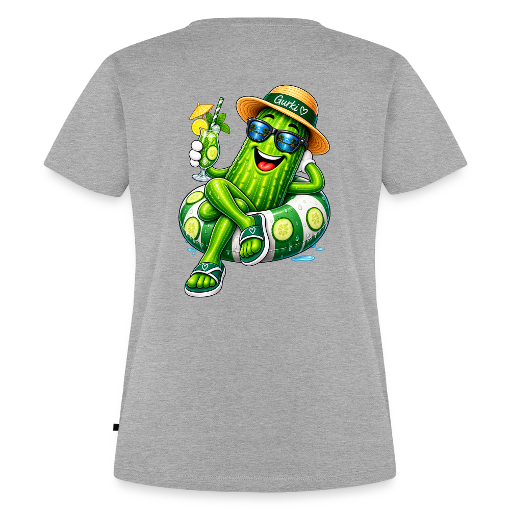 Frauen Premium T-Shirt - Grau meliert