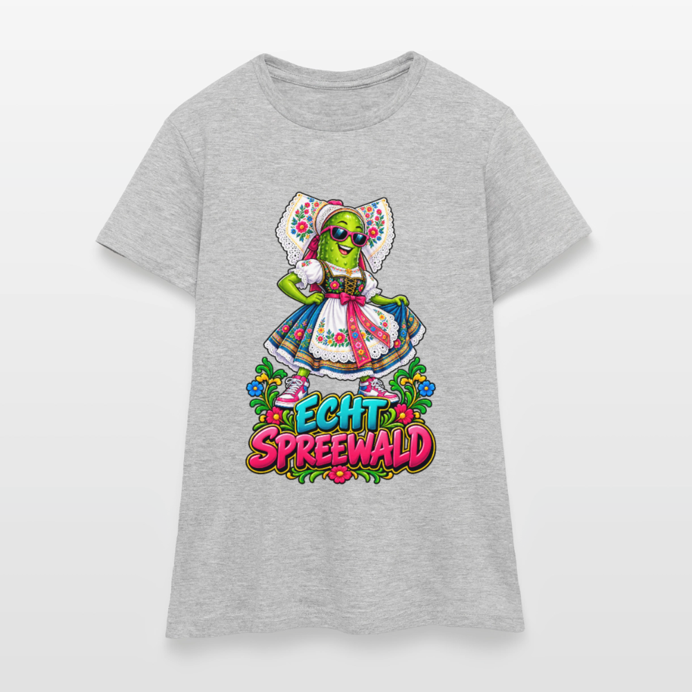 Frauen T-Shirt - Grau meliert