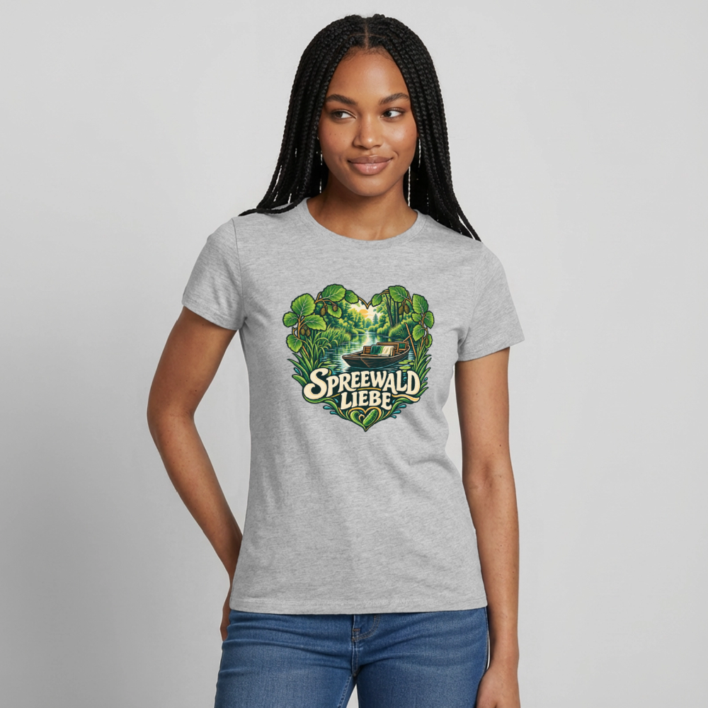 Frauen T-Shirt - Grau meliert