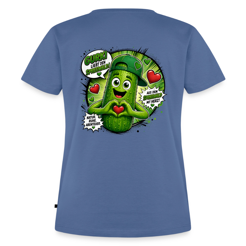 Frauen Premium T-Shirt - Taubenblau