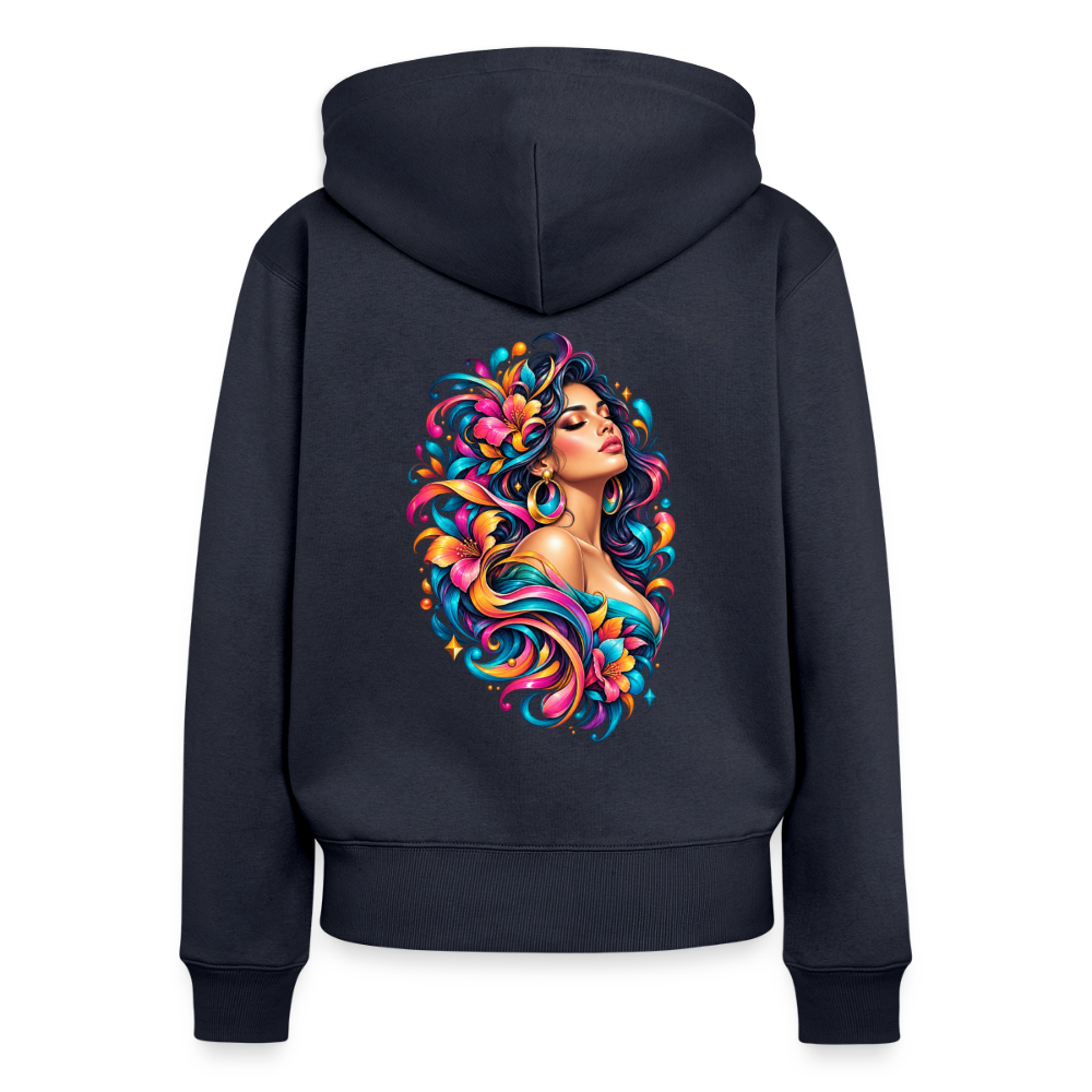 Frauen Premium Kapuzenjacke - Navy