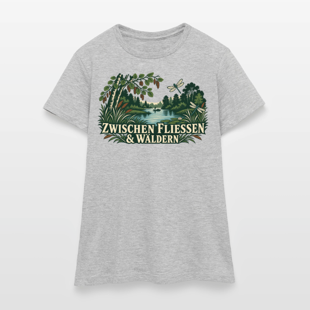 Frauen T-Shirt - Grau meliert