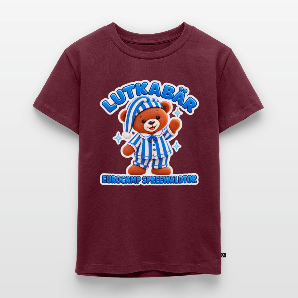 Kinder Premium T-Shirt - Burgunderrot