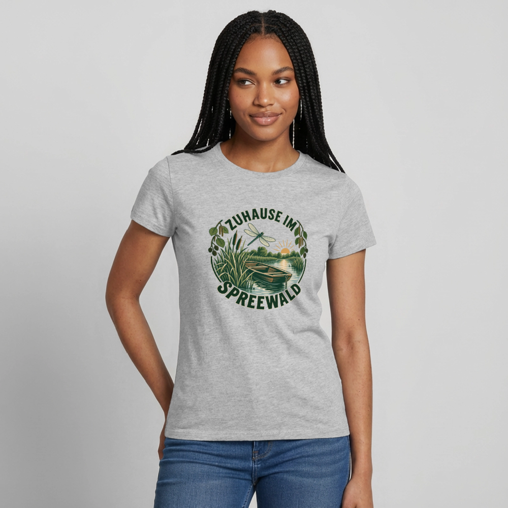 Frauen T-Shirt - Grau meliert