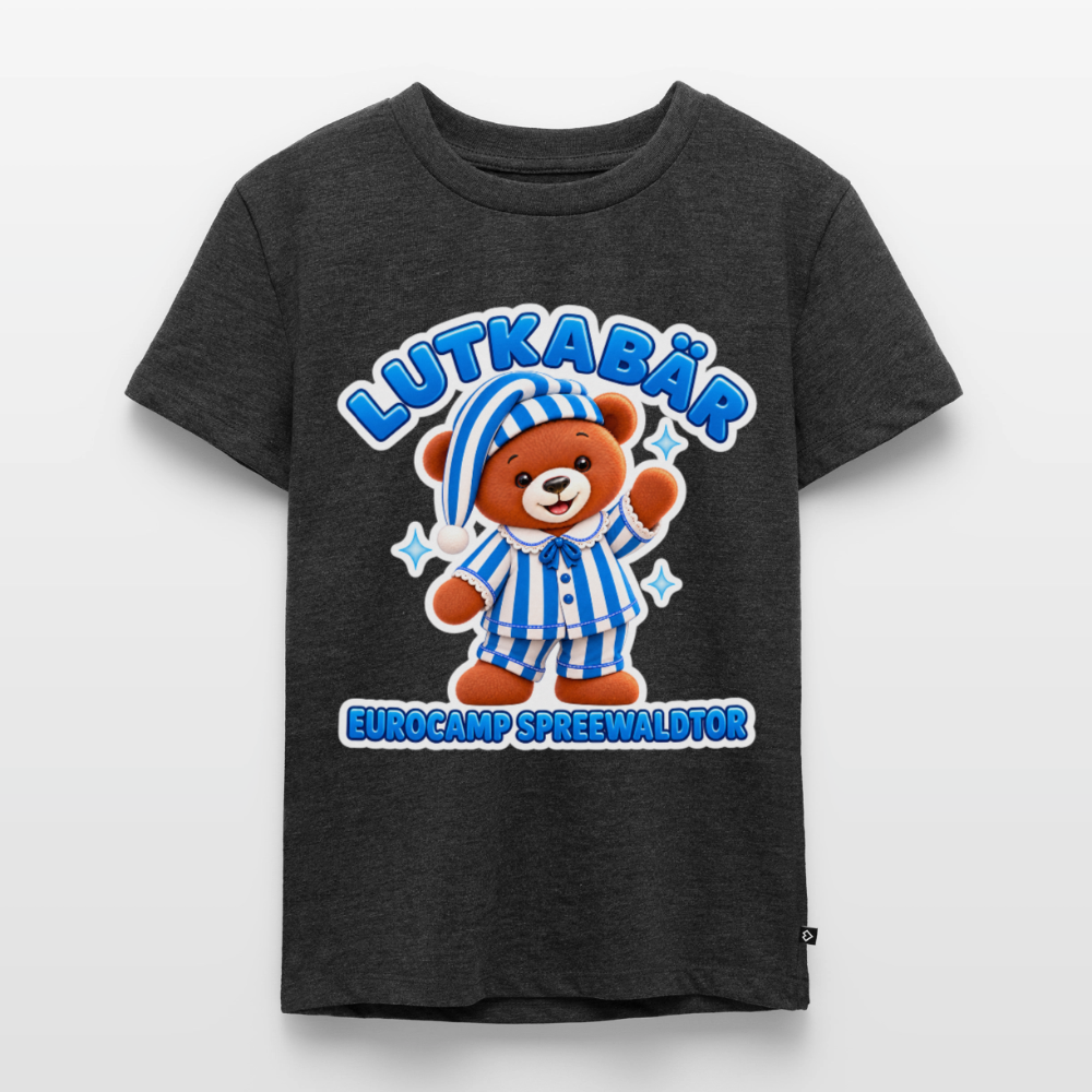 Kinder Premium T-Shirt - Anthrazit meliert