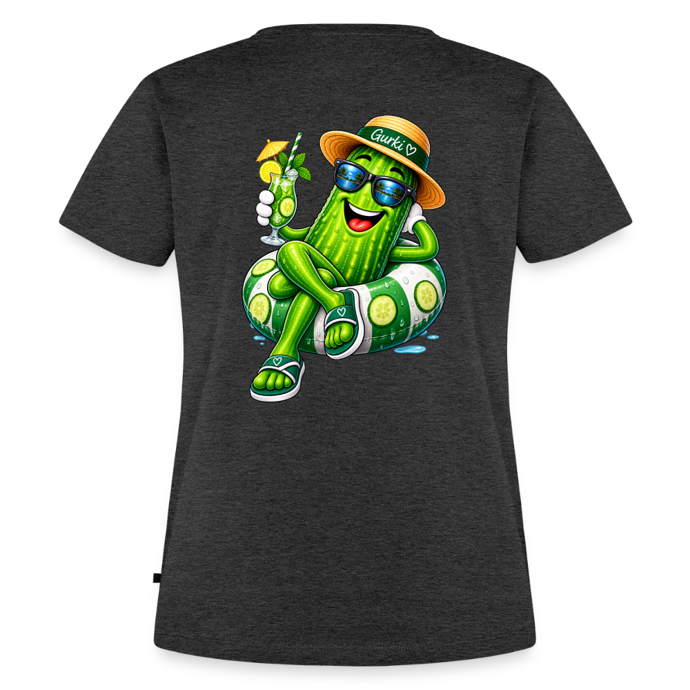 Frauen Premium T-Shirt - Anthrazit meliert