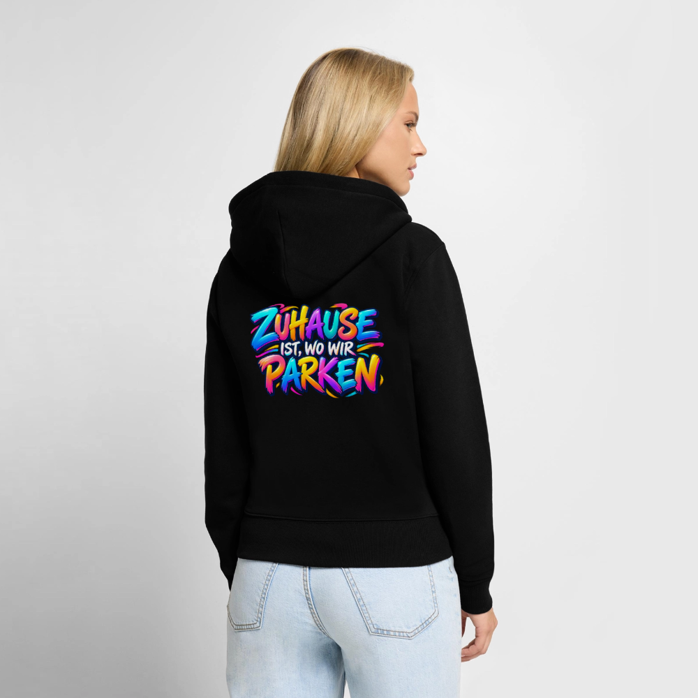 Frauen Premium Kapuzenjacke - Schwarz