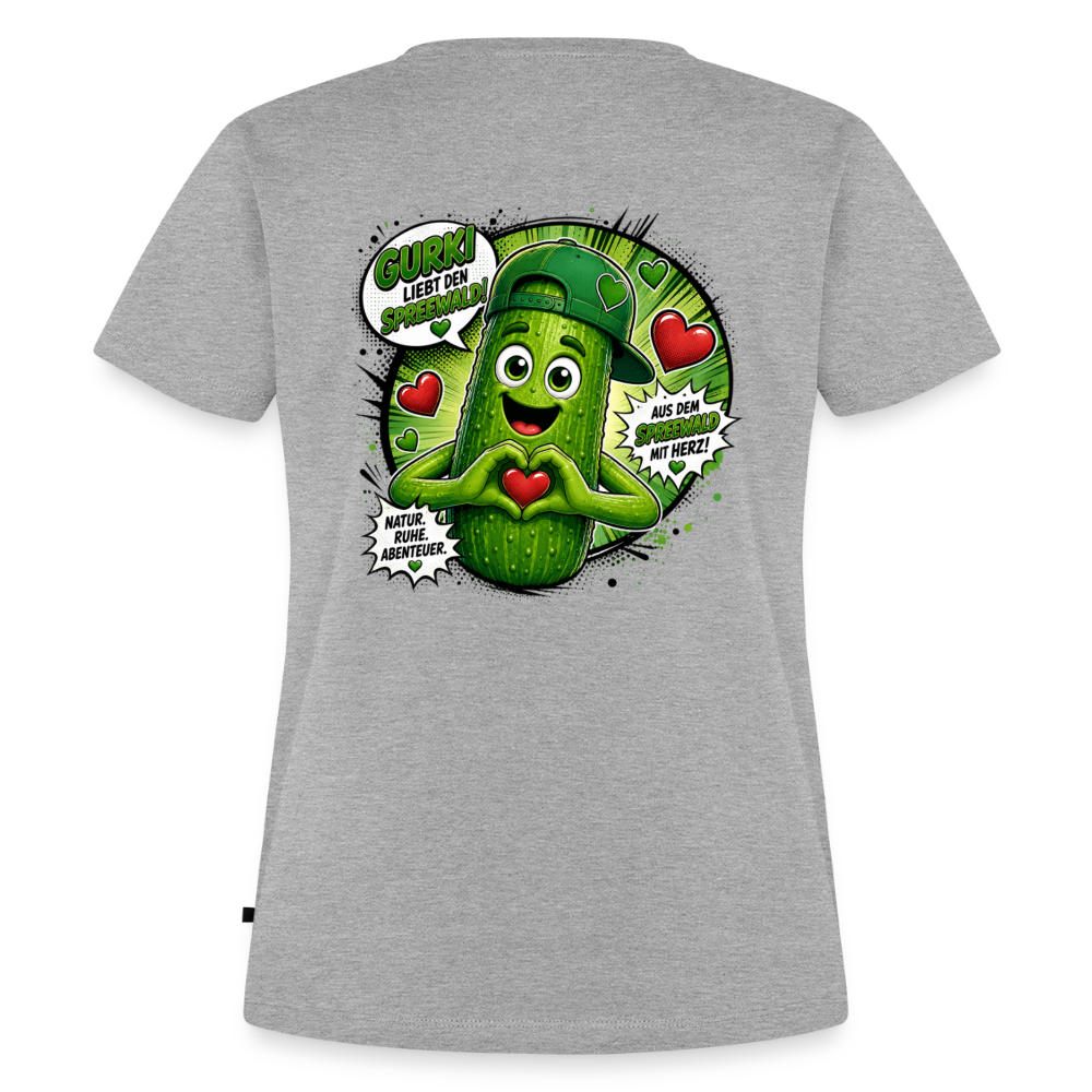 Frauen Premium T-Shirt - Grau meliert