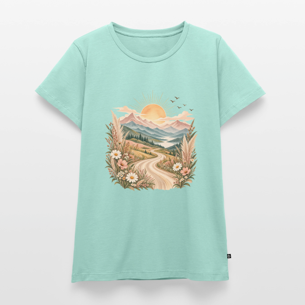 Reiselandschaft mit Bergen - Mint 