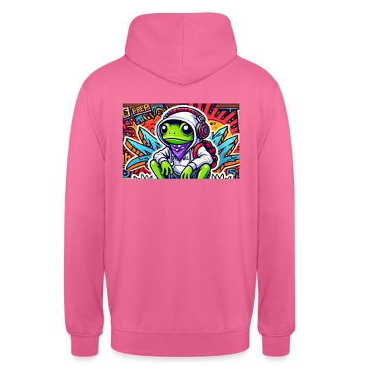 Unisex Hoodie Cool Frog - Pink