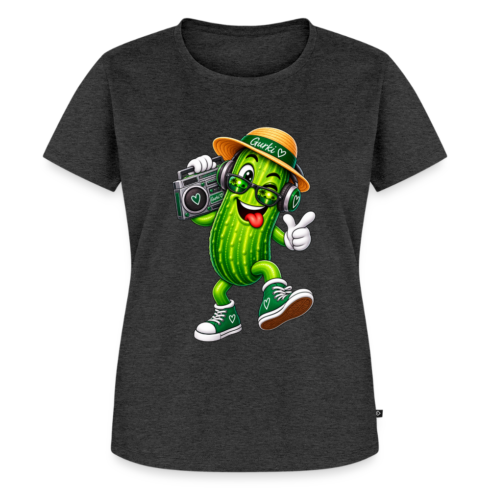 Frauen Premium T-Shirt - Anthrazit meliert