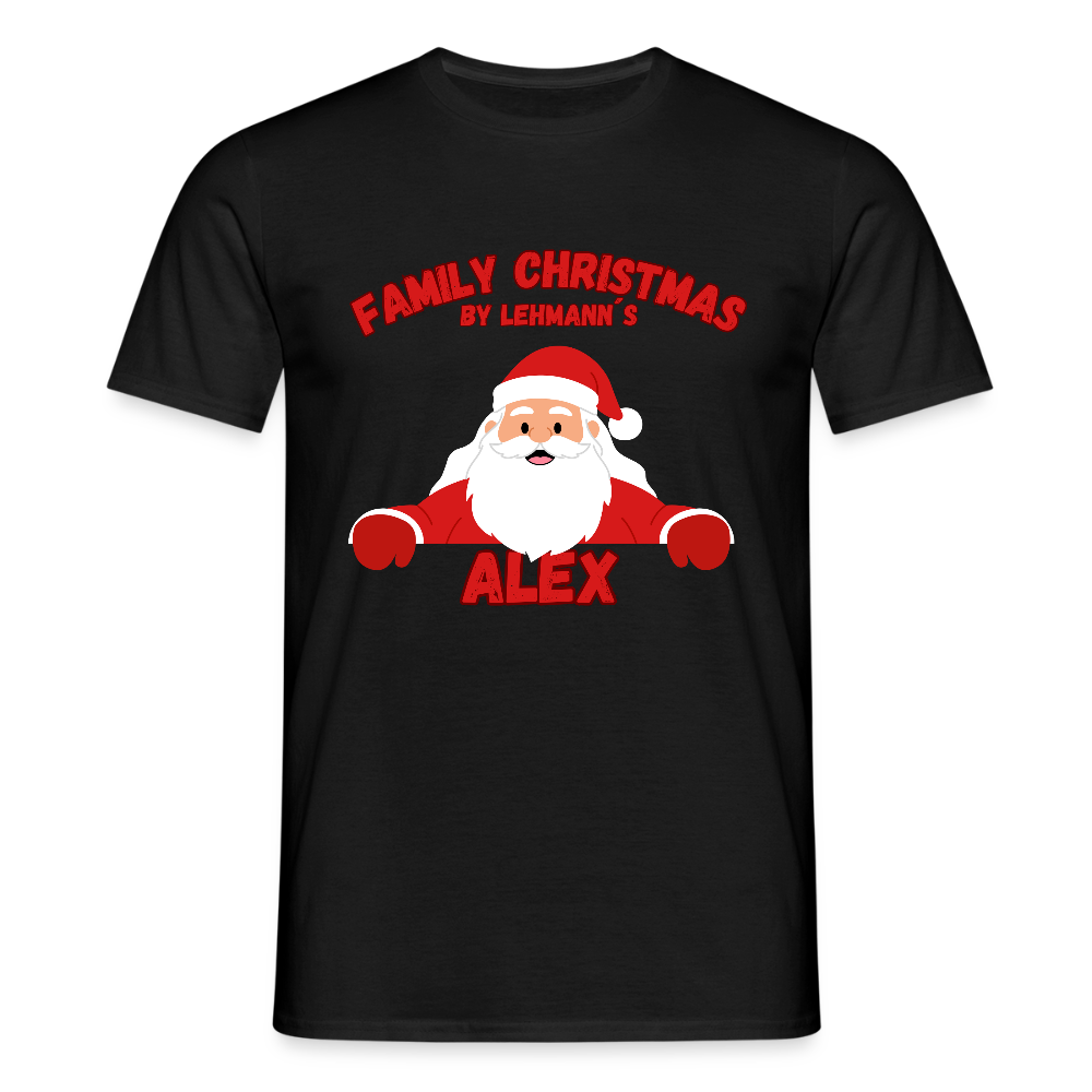 Männer T-Shirt Weihnachten - Schwarz