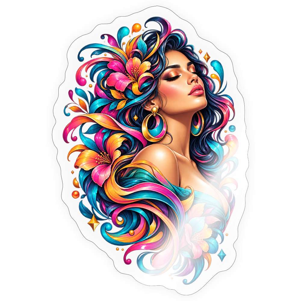 Sticker Größe S (10 x 10 cm) - Transparent glänzend