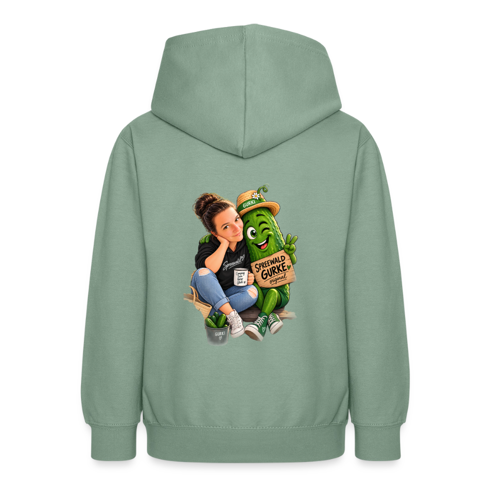 Teenager Hoodie - Graugrün