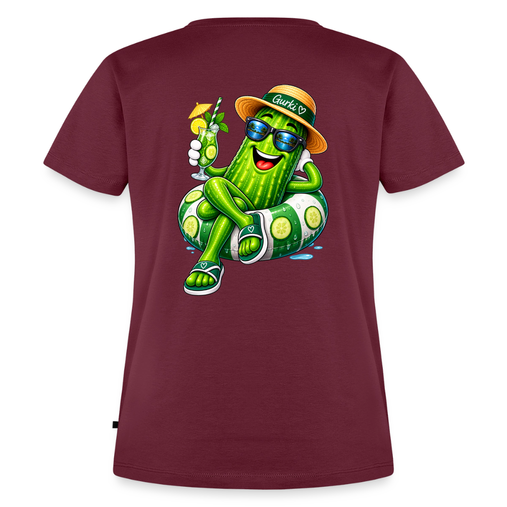 Frauen Premium T-Shirt - Burgunderrot