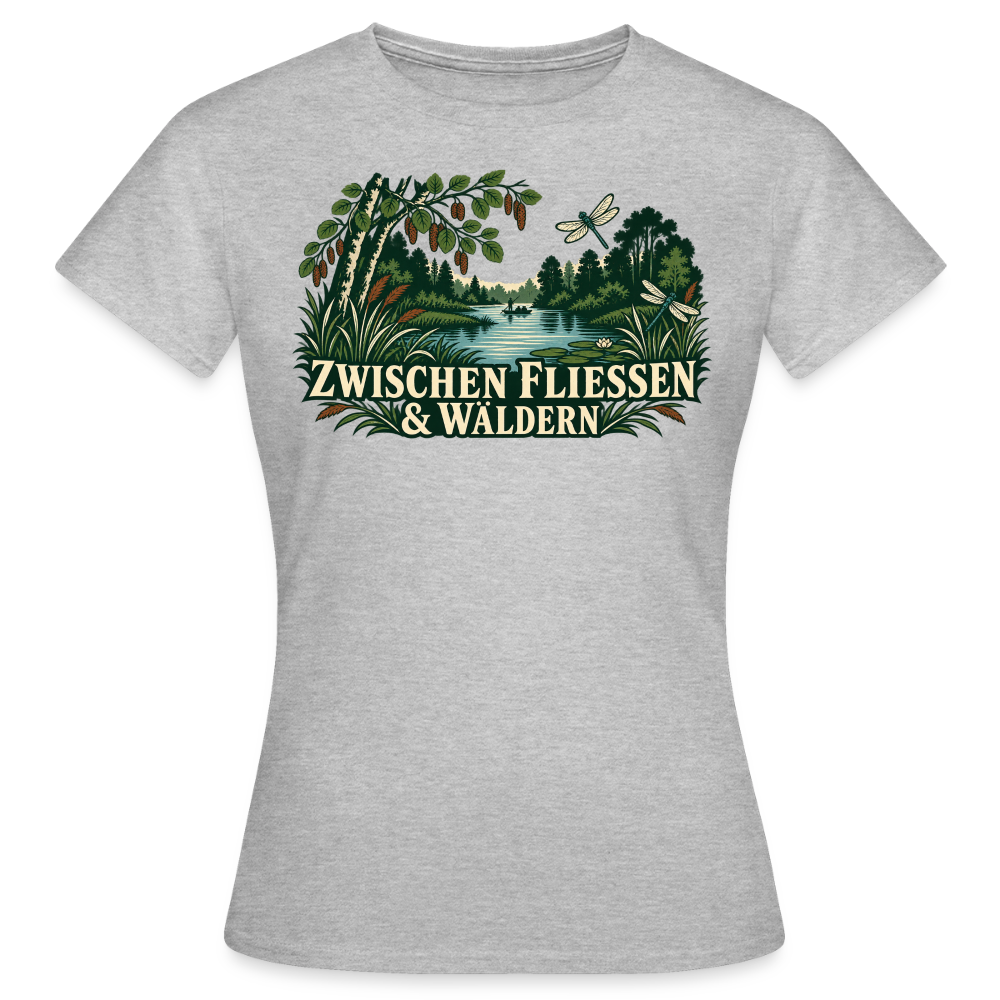 Frauen T-Shirt - Grau meliert
