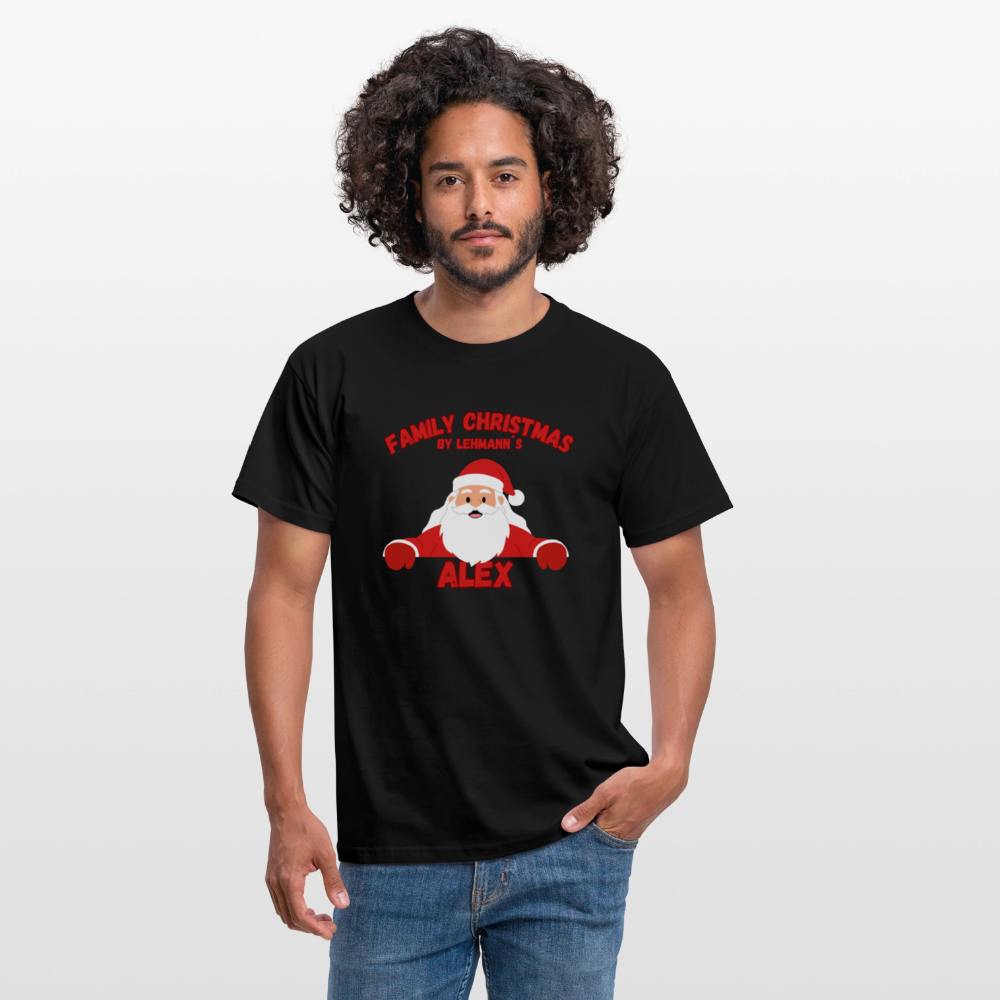 Männer T-Shirt Weihnachten - Schwarz