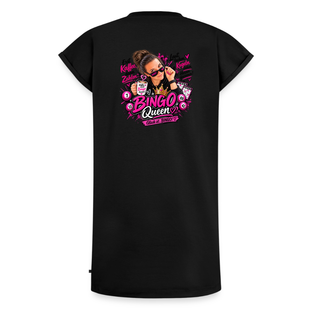 Frauen Premium Organic T-Shirt Kleid - Schwarz