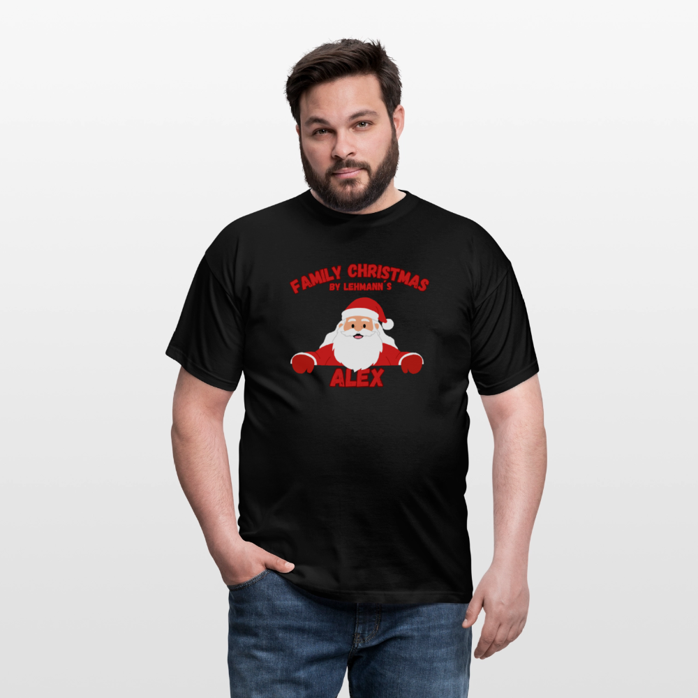 Männer T-Shirt Weihnachten - Schwarz