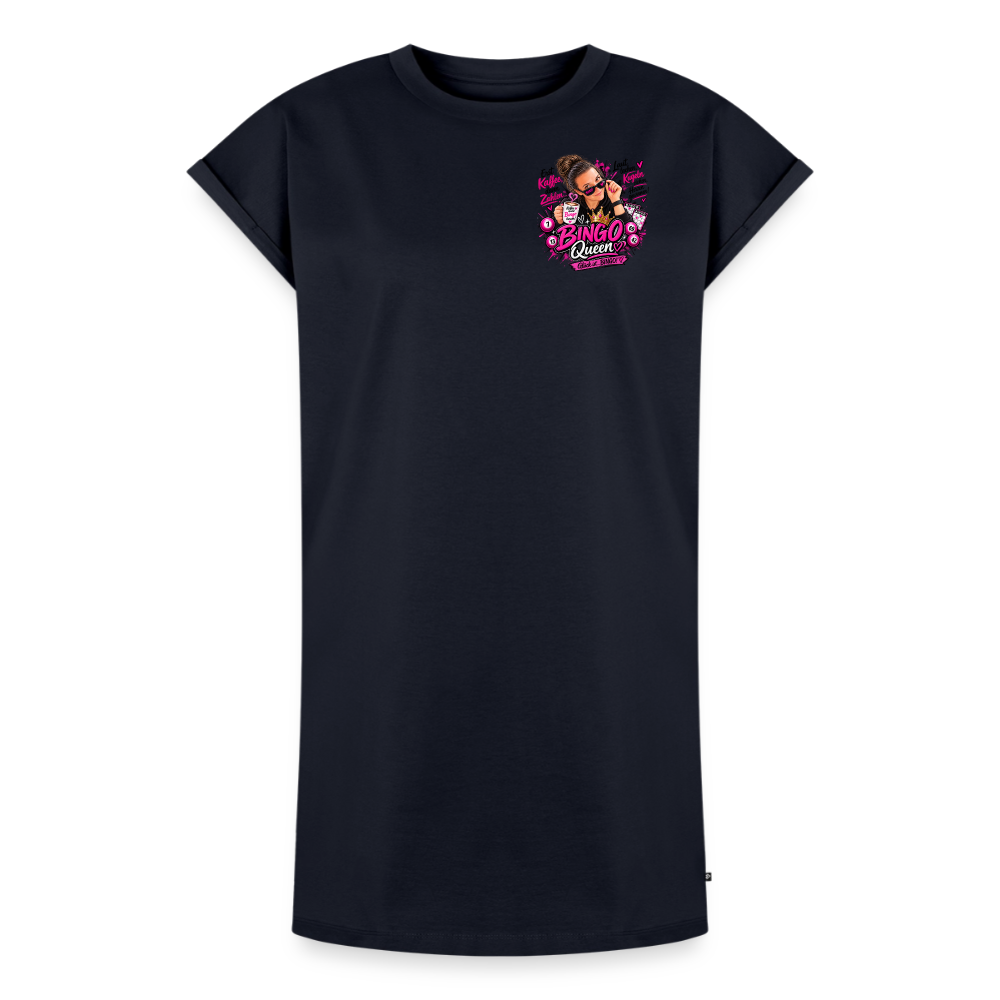 Frauen Premium Organic T-Shirt Kleid - Navy