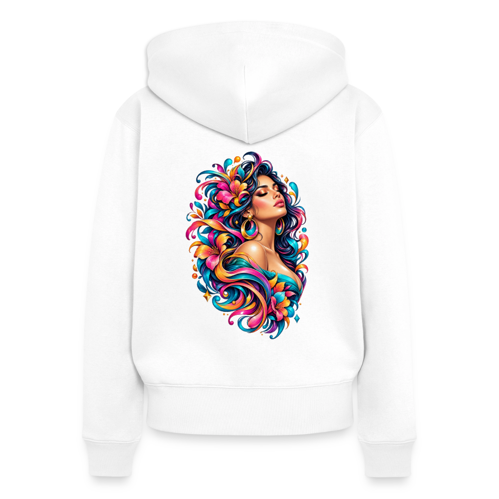 Frauen Premium Kapuzenjacke - Weiß