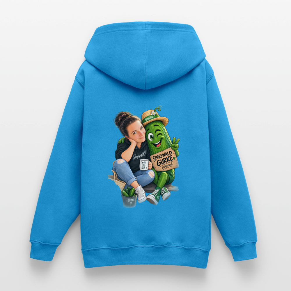 Teenager Hoodie - Meeresblau
