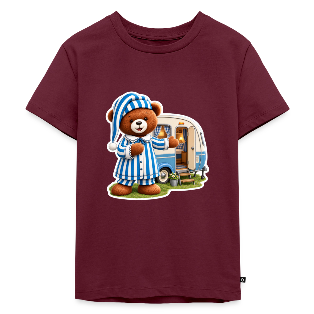 Kinder Premium T-Shirt - Burgunderrot