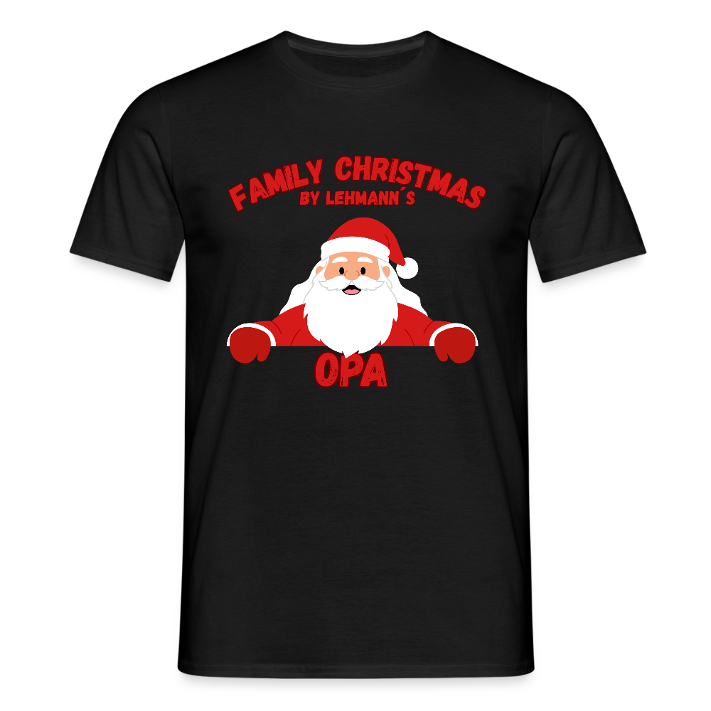 Männer T-Shirt Weihnachten opa - Schwarz