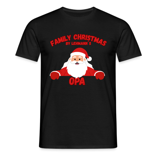 Männer T-Shirt Weihnachten opa - Schwarz